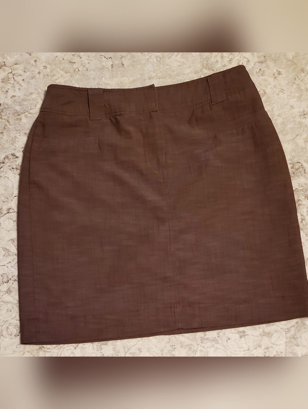 Larry Levine Women's Size 10 Pencil Skirt Heather Brown